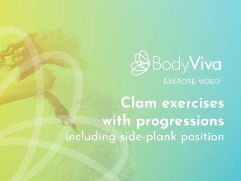 BodyViva exercise video Clam exercises with progressions including side-plank position