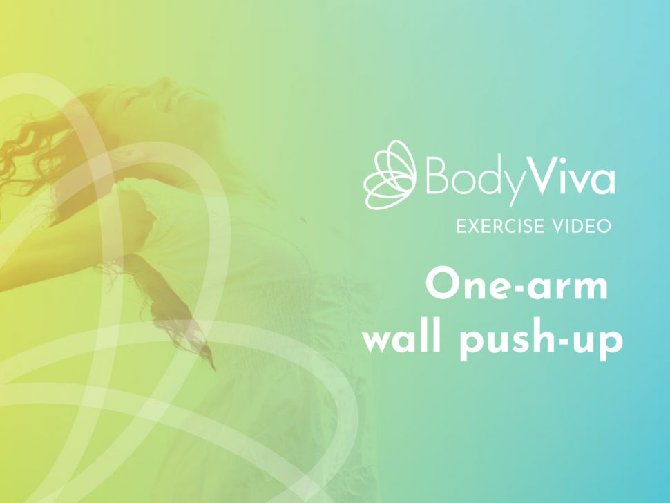 one arm wall push up BodyViva