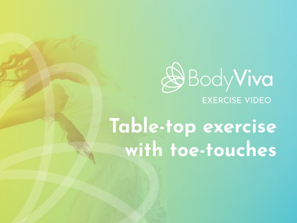 Table top exercise with toe-touches pilates BodyViva